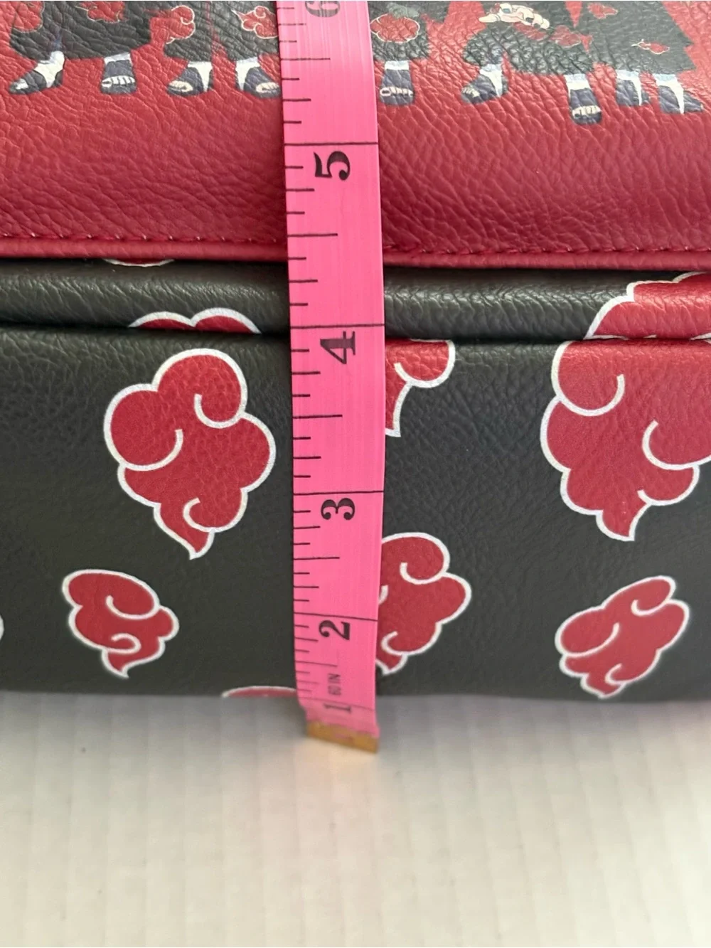 Naruto Shippuden Akatsuki Faux Leather red cloud chibi mini backpack Concept One